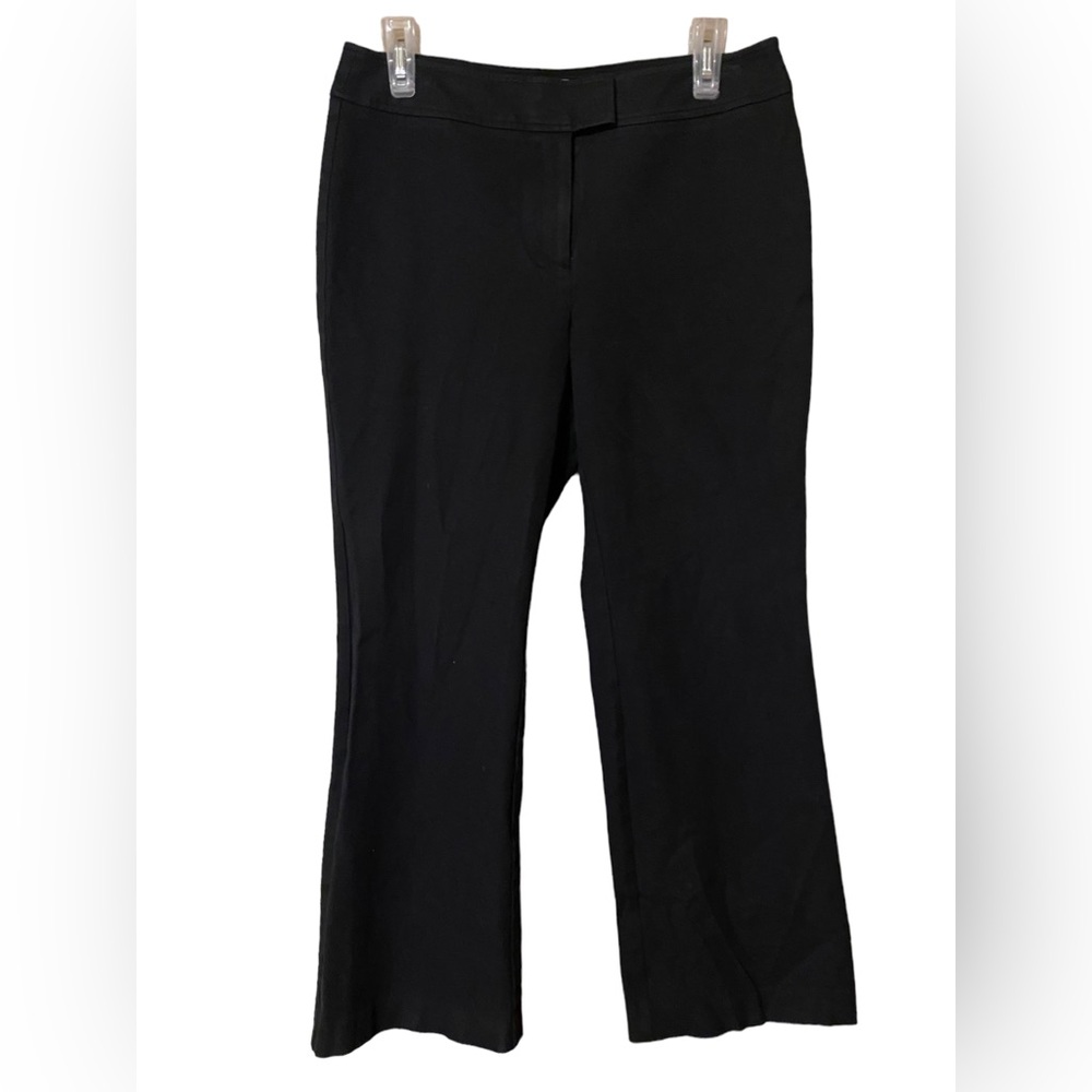 Chico’s Women’s Pants Size 1 US 8 Medium Regular Black Stretch Straight Leg